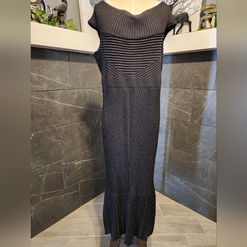 Torrid Stretch Rib off shoulder Maxi Dress